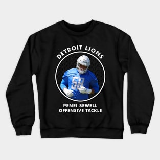 PENEI SEWELL - OT - DETROIT LIONS Crewneck Sweatshirt